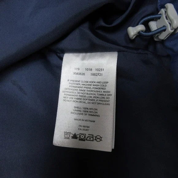 Columbia Rain Jacket Mens XXL Blue Waterproof Hood Wind Light Pack Watertight II - Picture 5 of 12